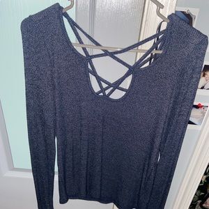 Dark Grey Strappy Shirt